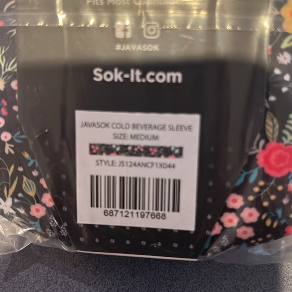 JAVASOK, size medium, ‘Black English Garden Picnic’, new in package - Picture 2 of 3